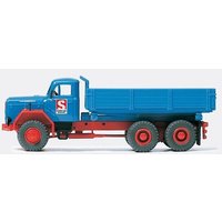PREISER 31311 1:87 Dreiseitenkipper blau Baufirma Schmitt von PREISER