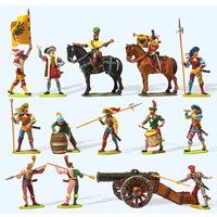 PREISER 49300 1:45 Set Landsknechte mit Feldschlange von PREISER
