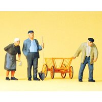 PREISER 63078 SPUR 1 / 1:32 Landbevölkerung mit Handwagen von PREISER