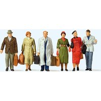 PREISER 65367 SPUR 0 Stehende und gehende Reisende von PREISER