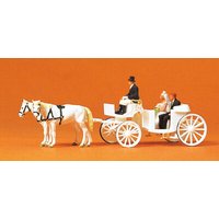 PREISER 75151 TT Hochzeitskutsche, offen. Fert von PREISER