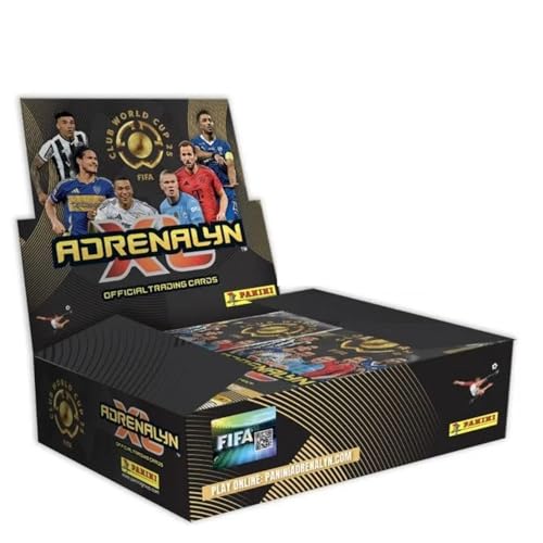 Box mit 24 Karten-Beuteln Adrenalin Club World Cup 2025 + Schlüsselanhänger mit Pfeife von PRESTIGE & DELUXE