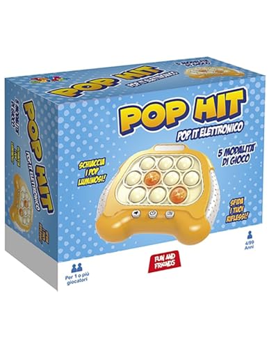 Elektronisches Pop It – Zerquetschen Sie helle Pops und fordern Sie Ihre Reflexe in 5 Spielmodi heraus - Kinderspiel 3 Jahre + mit Würfelschlüsselanhänger von PRESTIGE & DELUXE