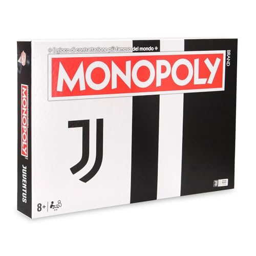 Monopoly Spiel kompatibel mit Juventu Fan Bianconeri - Brettspiel italienische Ausgabe + Schlüsselanhänger Team von PRESTIGE & DELUXE