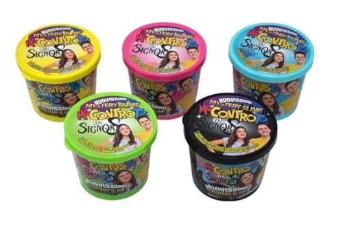 Mystery Slime Kit Die Rache des Herrn S – 5 Dosen mit 2 Schleim pro Dose mit einem immer magischen – für Kinder Spielzeug Geschenk von PRESTIGE & DELUXE