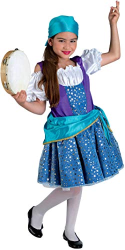 PRESTIGE & DELUXE Faschingskostüm ZINGARA ESMERALDA 5 6 7 8 9 10 11 12 Jahre (11-12 Jahre Körpergröße Mädchen / oder 152 cm) von PRESTIGE & DELUXE