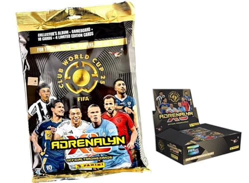 PRESTIGE & DELUXE Fußballeralbum ADRENALIN Club World Cup 2025 + Gameboard + 2 Booster Booster + 3 limited Edition Card + Premium Box mit 24 Tüten + Schlüsselanhänger Pfeife PRESTIGE & DELUXE Fußballeralbum ADRENALIN Club World Cup 2025 + Gameboard + 2 Booster Booster + 3 limited Edition Card + Premium Box mit 24 Tüten + Schlüsselanhänger Pfeife von PRESTIGE & DELUXE