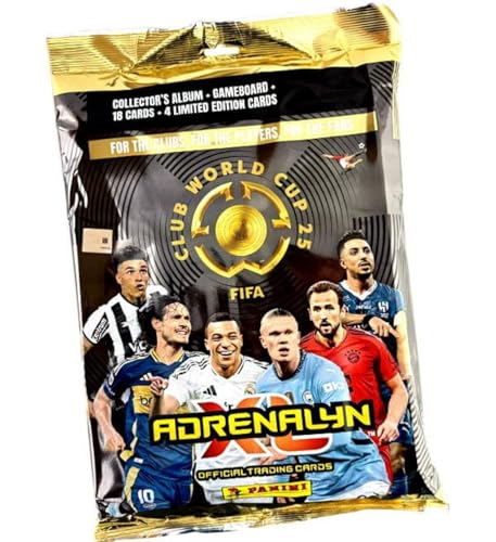 PRESTIGE & DELUXE Fußballeralbum Adrenalin Club World Cup 2025 + Gameboard + 2 Boosterpacks + 3 limited Edition Card + Schlüsselanhänger Pfeife PRESTIGE & DELUXE Fußballeralbum Adrenalin Club World Cup 2025 + Gameboard + 2 Boosterpacks + 3 limited Edition Card + Schlüsselanhänger Pfeife von PRESTIGE & DELUXE