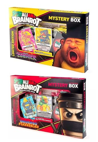 PRESTIGE & DELUXE Skifidol Italian Brainrot Doppelbox - Limitierte Auflage - Psychedelisches Universum und psychedelische Halluzination + 5 Skifidol Schlüsselanhänger Italian Brainrot von PRESTIGE & DELUXE