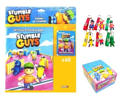 PRESTIGE & DELUXE Sammelalbum Stumble Guys – 2025 + 40 Boosterpacks mit je 5 Karten + Schlüsselanhänger Stumble Guys PRESTIGE & DELUXE Sammelalbum Stumble Guys – 2025 + 40 Boosterpacks mit je 5 Karten + Schlüsselanhänger Stumble Guys von PRESTIGE & DELUXE