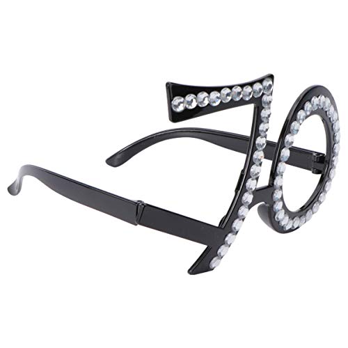 1stk Gläser Quay Sonnenbrillen Für Damen Geburtstagskostümbrille Lustige Brille Partynummer Brille Urlaubsparty-foto-requisite Neujahrs-sonnenbrille Fräulein Erröten Erdfarben von PRETYZOOM
