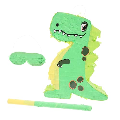 PRETYZOOM 1 Satz Dinosaurier-Pinata Piñata weihnachtsdekorationen Handgefertigte Pinata Drachen-Geburtstagsparty-Dekorationen Dinosaurier-Geburtstagsdekoration Papier Green von PRETYZOOM