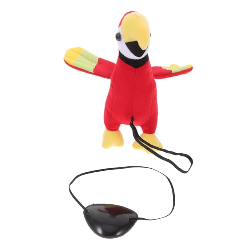 PRETYZOOM 1 Satz Piratenpapagei Halloween Dekoration Realistischer Papagei Schulter Papagei Halloween-Accessoire Plüschtier Papagei Augenklappen Pirat Papagei Plüsch PP Baumwolle PRETYZOOM 1 Satz Piratenpapagei Halloween Dekoration Realistischer Papagei Schulter Papagei Halloween-Accessoire Plüschtier Papagei Augenklappen Pirat Papagei Plüsch PP Baumwolle von PRETYZOOM