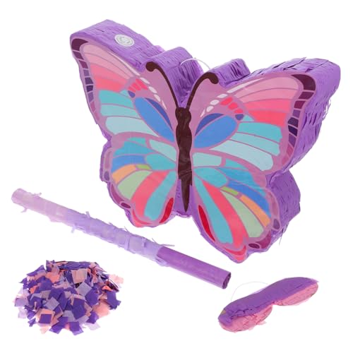 PRETYZOOM Niedlicher Schmetterling Für Mädchengeburtstag 1 Set Mit Stab Geburtstagsparty-zubehör Schmetterlings-themendekorationen von PRETYZOOM