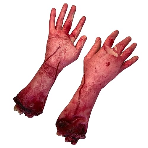 PRETYZOOM 10 STK Gefälschte Finger Verdammte Falsche Übungshand Für Acrylnägel Horror-Halloween-Dekoration Blut Gebrochene Hand Gefälschter Finger Handgebrauch Prothetischer Fuß von PRETYZOOM