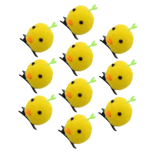 PRETYZOOM 10 Stück Kleine gelbe Hühnerhaarnadel Süße Haarnadel Ostern-Küken-Haarnadel Haarspangen Kleine Mädchenhaarklammern Cartoon-Haarnadel Osterkopfschmuck Mini-Haarspangen Plüsch PRETYZOOM 10 Stück Kleine gelbe Hühnerhaarnadel Süße Haarnadel Ostern-Küken-Haarnadel Haarspangen Kleine Mädchenhaarklammern Cartoon-Haarnadel Osterkopfschmuck Mini-Haarspangen Plüsch von PRETYZOOM
