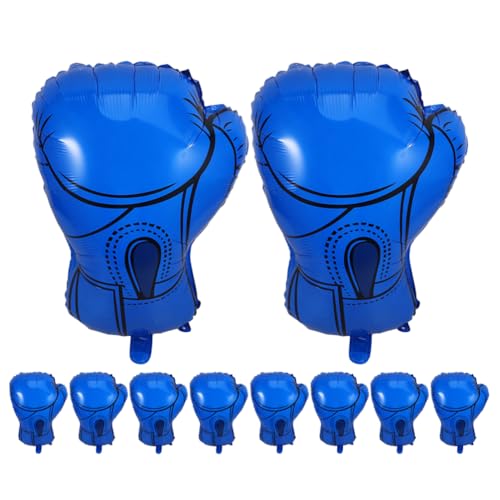 PRETYZOOM 10 Stück Luftballons Zum Thema Boxen Partydekorationen Handschuhballons Aus Aluminiumfolie Für Geburtstagspartys Wrestling-Events Sportfeiern von PRETYZOOM