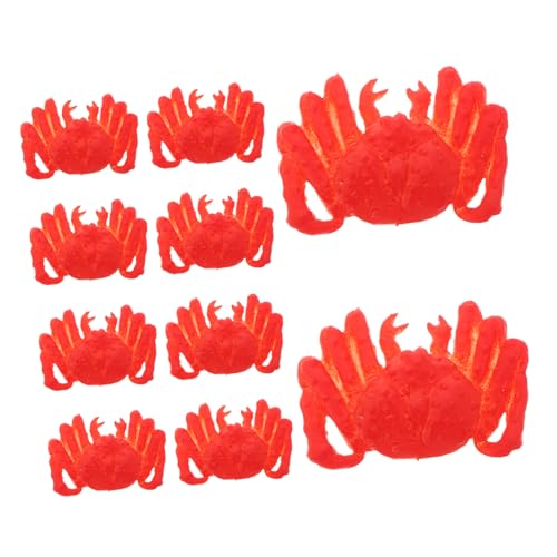 PRETYZOOM 10 Stück Simulierte Krabbendekoration Künstliches Meeresfrüchtemodell Realistisches Krabbenmodell Sea Animal Learning Simulation Krabbe Für Mini-krabbe Harz Rot PRETYZOOM 10 Stück Simulierte Krabbendekoration Künstliches Meeresfrüchtemodell Realistisches Krabbenmodell Sea Animal Learning Simulation Krabbe Für Mini-krabbe Harz Rot von PRETYZOOM