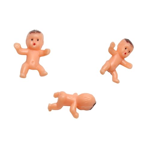 PRETYZOOM 100St Ornament für Kinder Miniaturpuppen Gefälligkeiten für die Babyparty Badewanne spielzeughandys für babys babyspielzeug Baby-Geburtstagsdekorationen Mini-Babys kleines Geschenk von PRETYZOOM