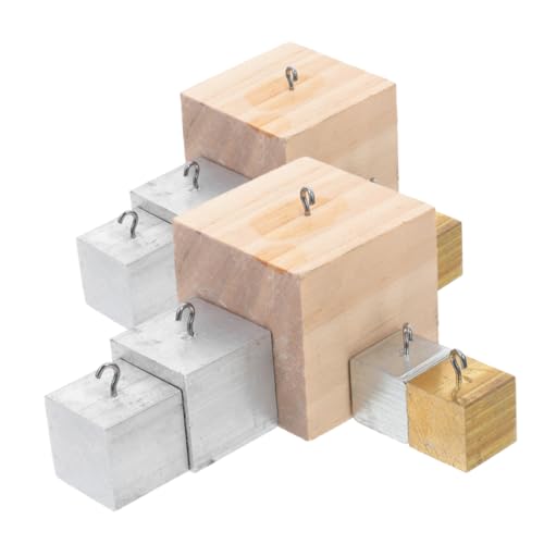 PRETYZOOM 10Er Set Quader Lehrmittel Set Ausbildungswerkzeuge Physik experimente experimentierkasten Kupferkugel Metallwürfel Metalldichtewürfel Wissenschaftliche Ausrüstung Würfeleisen Holz von PRETYZOOM