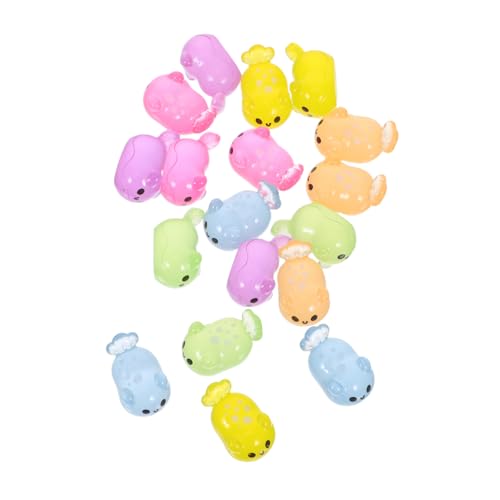 PRETYZOOM 18 Stück Teiliges Mini Resin Meeres Schnecken Leuchtende Bunte Ozeanfiguren Mini Meerestiere für DIY Dekoration Mikro Landschaft Aquarium und Kreative Bastelprojekte von PRETYZOOM