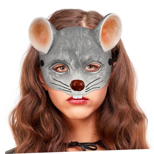 PRETYZOOM 1Stk cospaly Maske halloween masken halloweenmaske Partygeschenke für Kinderkostüme Rattenohren Halloween Halloween-Karnevalszubehör Party-Gesichtsabdeckung Light Grey PRETYZOOM 1Stk cospaly Maske halloween masken halloweenmaske Partygeschenke für Kinderkostüme Rattenohren Halloween Halloween-Karnevalszubehör Party-Gesichtsabdeckung Light Grey von PRETYZOOM