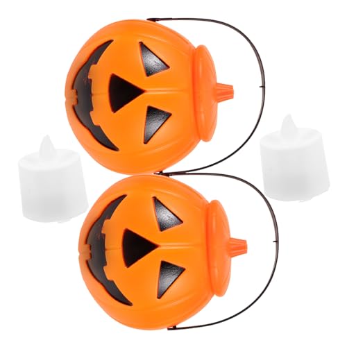 PRETYZOOM 2 STK Leuchtender Kürbiseimer Süßigkeiten basierend Schild Stachel Etiketten Halloween Dekoration Halloween-Dekoration halloweendeko Eimer Halloween-Eimer für Plastik PRETYZOOM 2 STK Leuchtender Kürbiseimer Süßigkeiten basierend Schild Stachel Etiketten Halloween Dekoration Halloween-Dekoration halloweendeko Eimer Halloween-Eimer für Plastik von PRETYZOOM