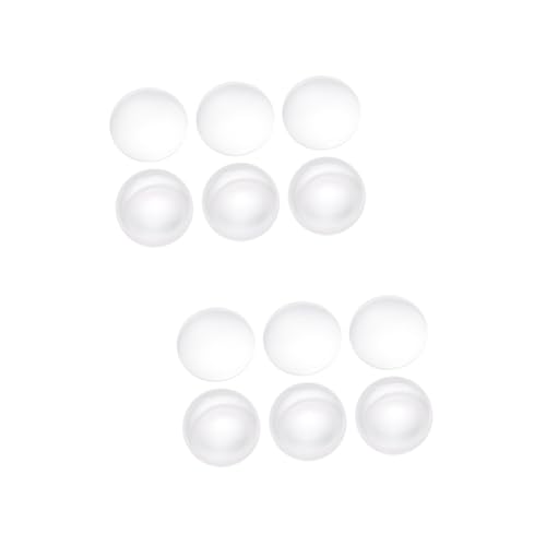 PRETYZOOM 2 Sätze Optische Linse Brennweite Der Glaslinse Konvexe Glaslinse 6 Stücke * 2 von PRETYZOOM