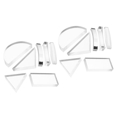 PRETYZOOM 2 Sätze Optisches Linsenset Wissenschaft Konvexe Konkave Linse Bausatz Konvexe Linsen Doppelt Konkave Linse Optische Linse Für Den Unterricht Transparent Glas 7 Stück * 2 von PRETYZOOM