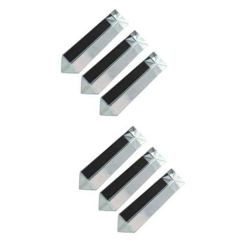 PRETYZOOM 2 Sätze Prisma Physik Optische Wissenschaft Fensterlicht Optical The Experiment Glasl Schnapsgläser Fotografie Mit Dreiecksprismen Leichte Prismen Optisches Glas 3 Stück * 2 von PRETYZOOM