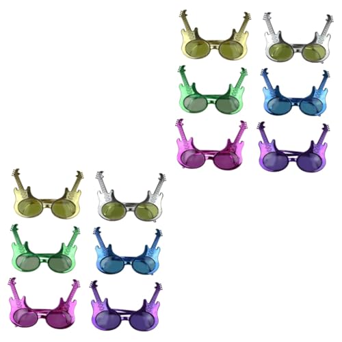PRETYZOOM 2 Sätze Teiliges Partybrillen Im Gitarren Design Lustige Brille Für Festivals Maskeraden Und Partys Einzigartige Kreative Accessoires Für Unvergessliche Feiern 6 Stück * 2 von PRETYZOOM