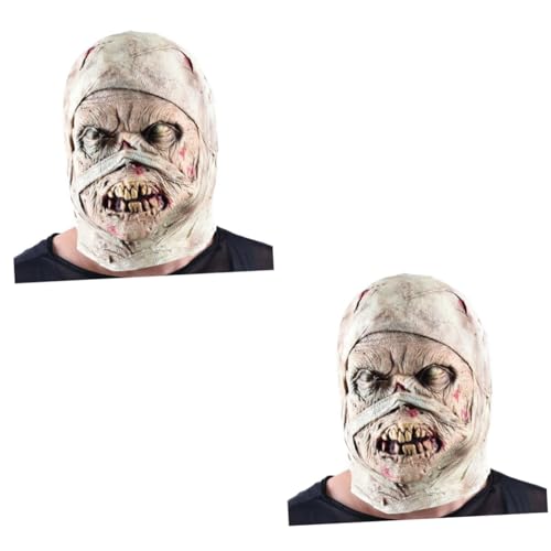 PRETYZOOM 2 Stk kreative Halloween-Maske Halloween-Horrormasken Cosplay-Maske realistische Halloween-Masken gruselige Halloween-Masken Horror-Maske Universal- schmücken von PRETYZOOM