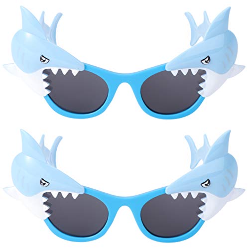 PRETYZOOM 2 Stück Hai Brille Party Sonnenbrille Verrückte Brille Sonnenbrille Party Gefälligkeiten für Dekoration Party (Hai) von PRETYZOOM