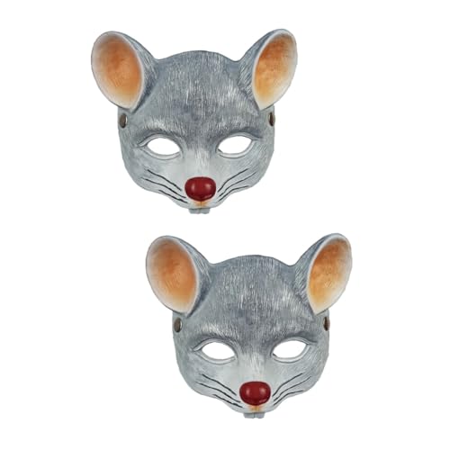 PRETYZOOM 2 Stk Maskerade-Augenmasken halbe Maskerade Maskenparty Maskerade-Maske Gesichtsmaske für Kinder Partymaske Halloween-Maske Erwachsener Spielzeug gefühlt Maus 3d bilden von PRETYZOOM