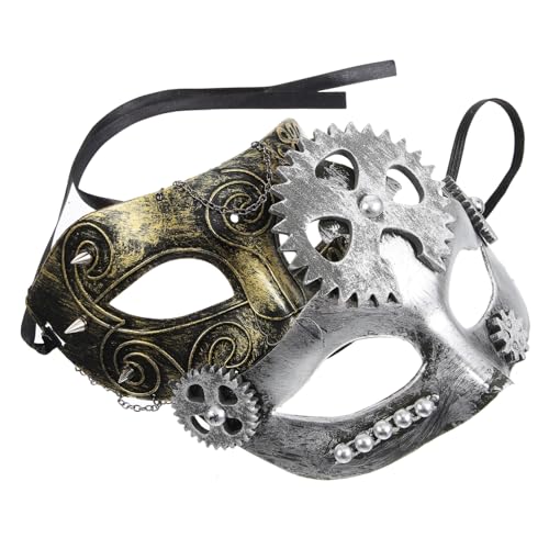 PRETYZOOM 2 Stück Halloween-Masken Maskerade-Masken Maske Maskerade Damen Maskerade-Maske Für Damen Party-Masken Für Erwachsene Maskerade Steampunk-Maske Damen Karnevalsmaske von PRETYZOOM