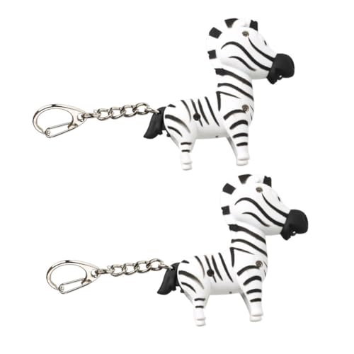 PRETYZOOM 2 Stück LED Schlüsselanhänger Zebra mit Taschenlampe und Soundfunktion Leuchtender Schlüsselring für Taschen Kompakter Schlüsselhalter für Zufälliger Stil PRETYZOOM 2 Stück LED Schlüsselanhänger Zebra mit Taschenlampe und Soundfunktion Leuchtender Schlüsselring für Taschen Kompakter Schlüsselhalter für Zufälliger Stil von PRETYZOOM