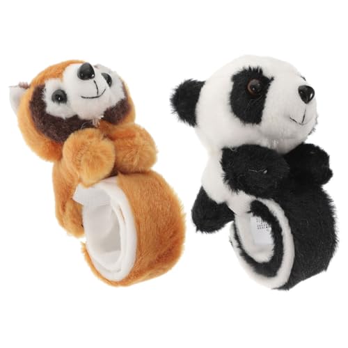 PRETYZOOM 2 Stück Schlagarmband Das Tier Kinderarmbänder Partyarmbänder Halloween Lichter Tierische Schlagarmbänder Partyzubehör Tierische Schnapparmbänder Kinderpartygeschenke Pp Baumwolle von PRETYZOOM