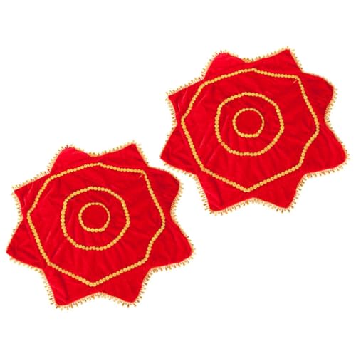 PRETYZOOM 2 Stück Tanz-Taschentuch Achteckiges Chinesisches Tanztuch Blumenkunst Rotierendes Taschentuch Für Chinesisches Neujahr Frühlingsfest Aufführung Abschlussball Requisite von PRETYZOOM