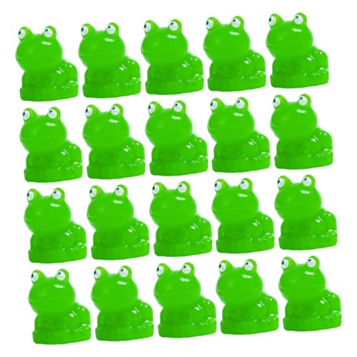 PRETYZOOM 20 Stück Mikro Landschafts Frosch Ornamente Froschfigur Mooslandschaft Terrarium DIY Bastel Frosch Mini Figuren Mikro Landschaftsdekor Frosch Miniaturfrösche von PRETYZOOM