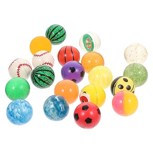 PRETYZOOM 20st Hüpfender Ball Spielzeug Hohe Elastizität Kind Gummi Flummi von PRETYZOOM