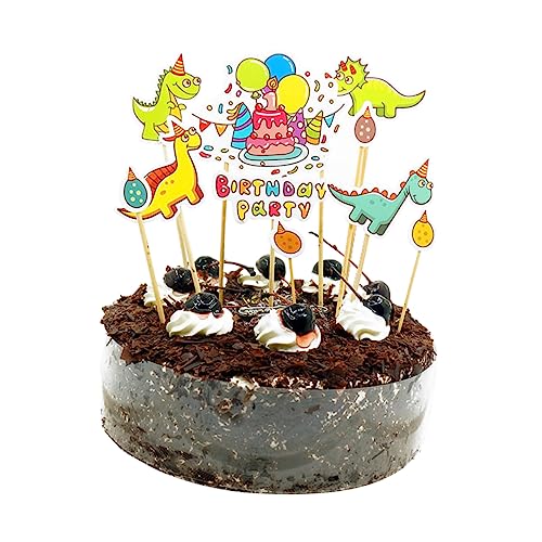 PRETYZOOM 22St tortendeko kindergeburtstag cake decorating set tortendeko einschulung Cupcake-Dekorationen Kuchendekorationen Karikatur schmücken 11-teiliges Set von PRETYZOOM