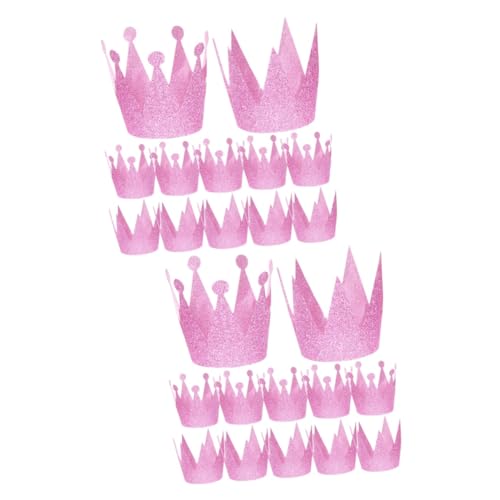 PRETYZOOM 24 Stk Kronenhut Prinzessin König-cosplay Königliches Kostüm Königsmütze Königshut Prinz Kronen Babymütze Requisiten Für Babyfotos Glitzerkronen Erwachsener Kind Einstellen Papier von PRETYZOOM