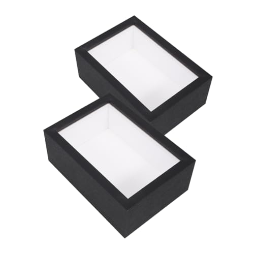 PRETYZOOM 2Er-Box Fotorahmen anzeigen holzrahmen Trockenblumenvitrine Trockenblumenrahmen aus Holz getrockneter Blumenrahmen Rustikaler Präsentationsrahmen Muster Schautafel hölzern Black PRETYZOOM 2Er-Box Fotorahmen anzeigen holzrahmen Trockenblumenvitrine Trockenblumenrahmen aus Holz getrockneter Blumenrahmen Rustikaler Präsentationsrahmen Muster Schautafel hölzern Black von PRETYZOOM