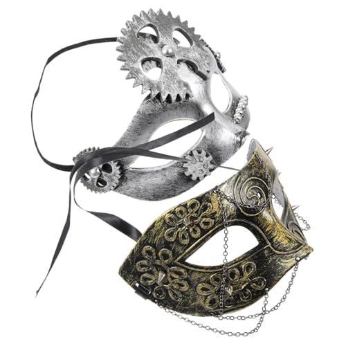 PRETYZOOM Die Maskerademaske 2 Stück Cosplay-Maske Aus Kunststoff Masken Für Paare von PRETYZOOM