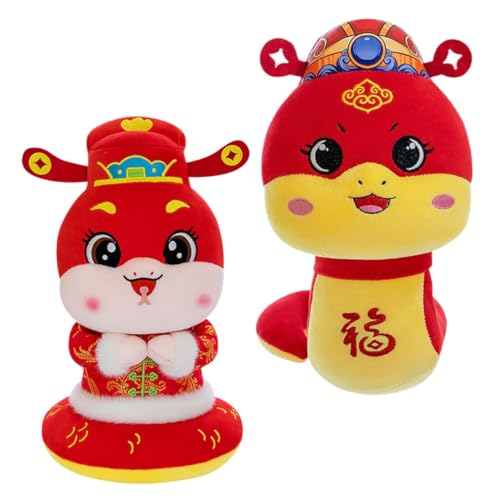 PRETYZOOM 2st Jahr Der Schlangen-Maskottchen-Puppe Chinesische Neujahrsdekorationen Kuchendeckel Zum Chinesischen Neujahr Chinesischer Neujahrspapierdrache Weiße Schlange Pp Baumwolle Rot PRETYZOOM 2st Jahr Der Schlangen-Maskottchen-Puppe Chinesische Neujahrsdekorationen Kuchendeckel Zum Chinesischen Neujahr Chinesischer Neujahrspapierdrache Weiße Schlange Pp Baumwolle Rot von PRETYZOOM