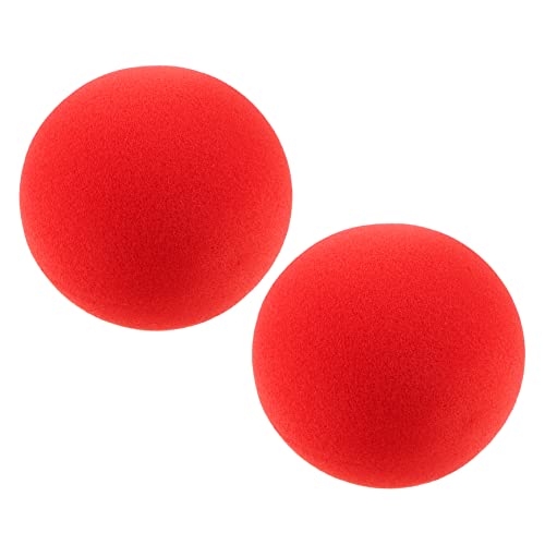 PRETYZOOM 2st Kinderspielzeug Rotes Zubehör Spielset Für Kinder Small Sponge Ball Wasserball Trick Ball Props Rote Kugeln Partyschwammbälle Trick Liefert Leistungsrequisiten Kleiner Ball von PRETYZOOM