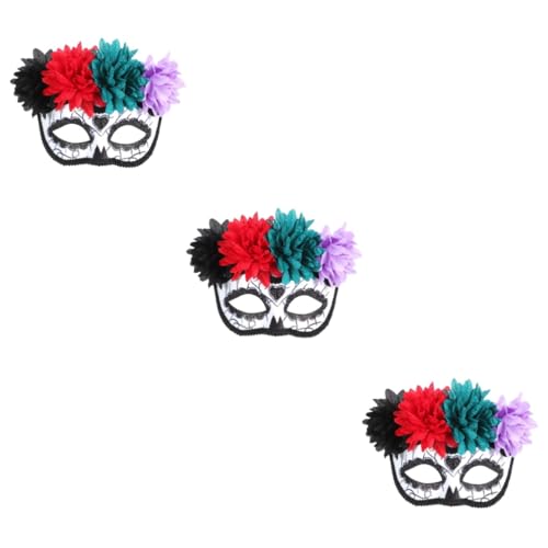 PRETYZOOM 3 Stk Maskerade Maske Party-Cosplay Masken zum Geisterfest Party-Deko-Maske Maskerade-Maske Halloween-Requisite Halloween-Cosplay-Maske Abschlussball schmücken bilden Plastik von PRETYZOOM