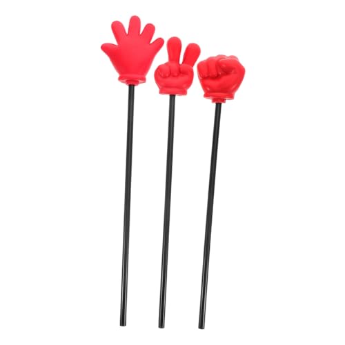 PRETYZOOM 3 Stück Teiliges Handspielzeug Fingerzeiger für Klassenzimmer Sticks Mini Zeiger für Lehrer und Zubehör für Spiele und Präsentationen im Kindergarten von PRETYZOOM