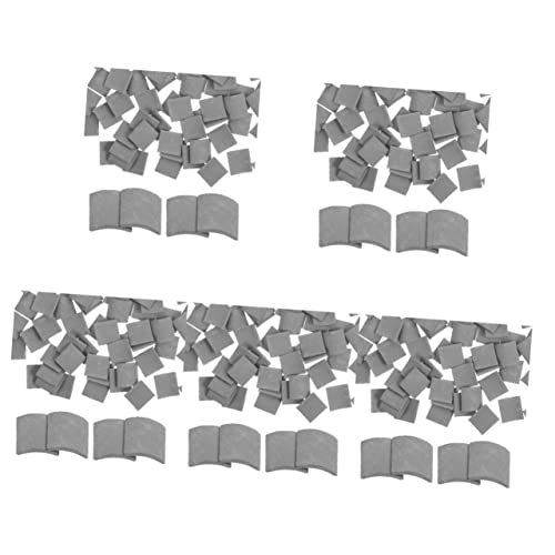 PRETYZOOM 350 STK Mini-Steine Dachschindeln Mini-dachziegel Mini-hausdachziegel Sandtisch-dachziegel-Modell Miniaturdachziegel Selber Machen Kleine Dachziegel Spielzeug Requisiten Zement Ton von PRETYZOOM