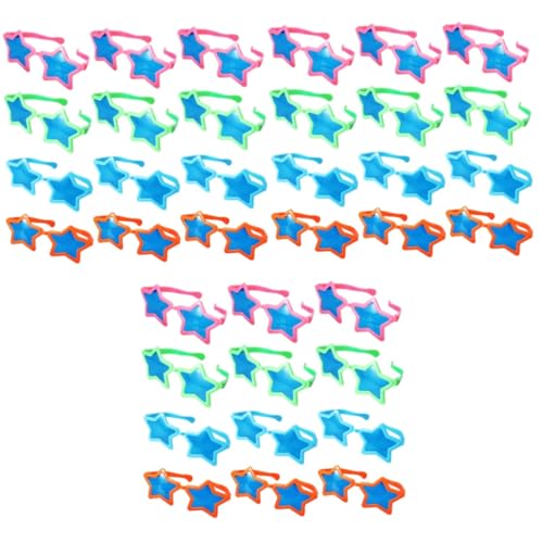 PRETYZOOM 36 Stk Gläser Kind Sonnenbrille Lustige Brille Kindersonnenbrille Partybrille Star-party Stern Hawaiianische Sonnenbrille Plastik Abschlussball Schmücken von PRETYZOOM